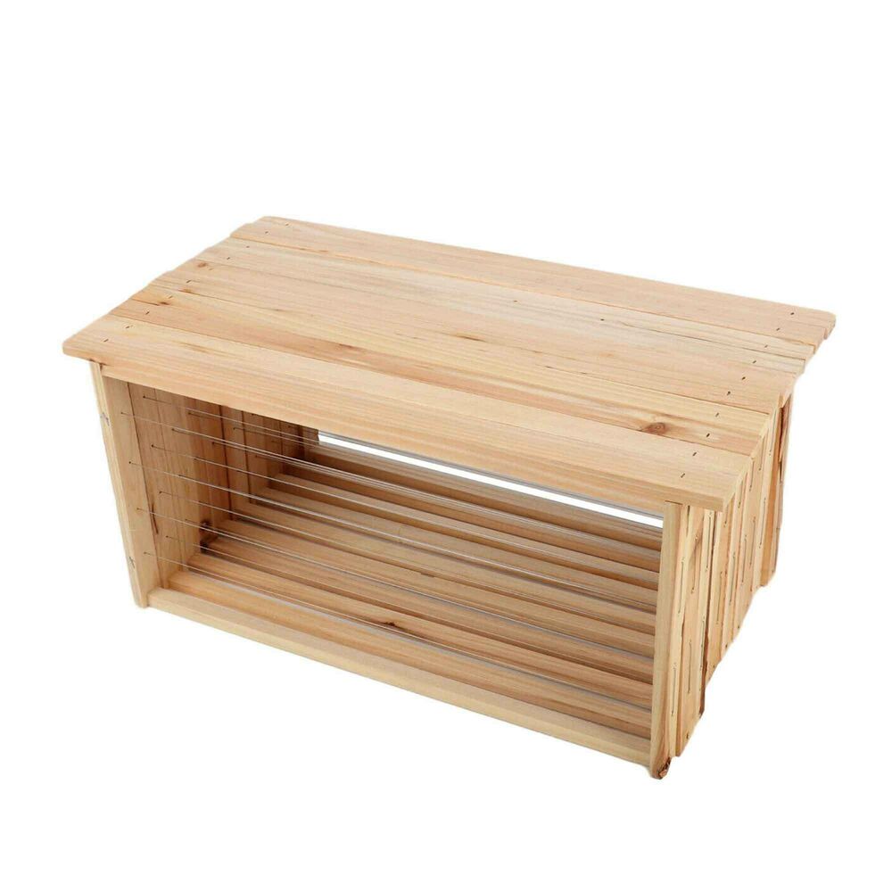 10x Wire Beehive Frame Assembled Wood Steel Unwaxed Deep Hive Frames Beekeeping V201-W12466618