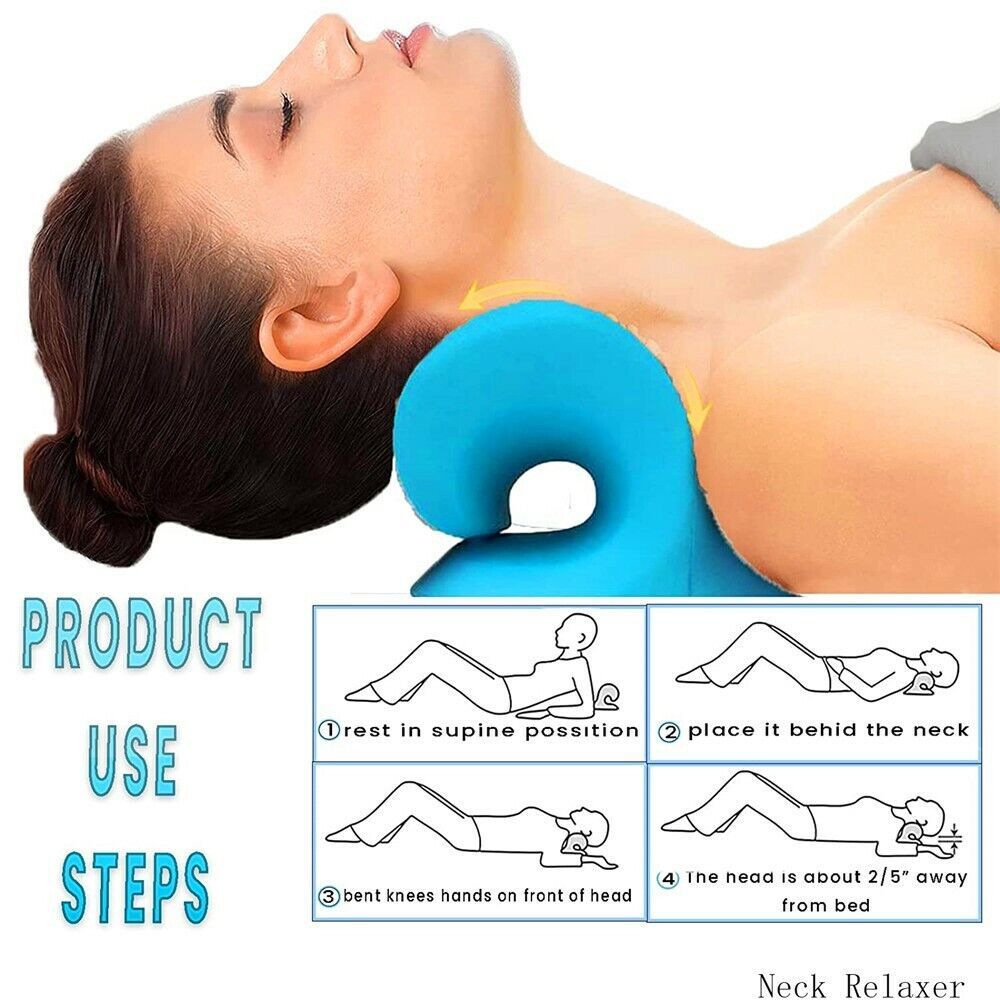 Neck Traction Pillow Original Cloud Shape Neck Stretcher Cervical Relieve fatigue AU V201-W12466641