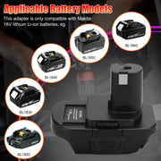 Battery Adapter MT20RNL for Makita Li-ion Batteries Convert to Ryobi 18V Tools V201-W12513631