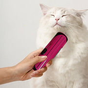 Pet Dog Cat Hair Fur Deshedding Shedding Trimmer Grooming Roll Comb Brush red V201-W12515182