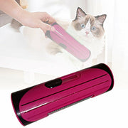 Pet Dog Cat Hair Fur Deshedding Shedding Trimmer Grooming Roll Comb Brush red V201-W12515182
