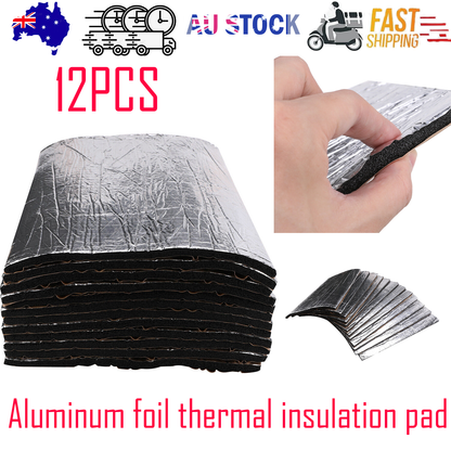 12PCS Car Engine Bay Bonnet Sound Deadener Noise Insulation Foam Proofing Heat V201-W12520717