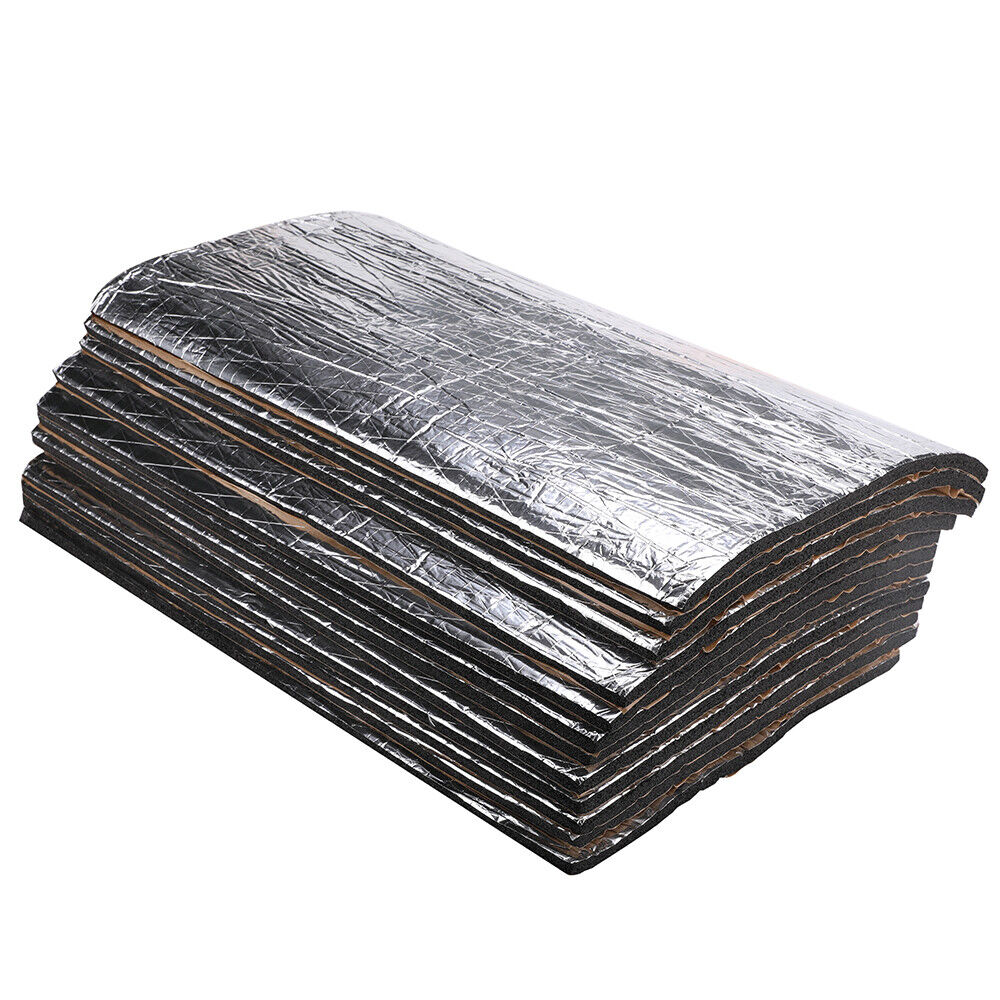 12PCS Car Engine Bay Bonnet Sound Deadener Noise Insulation Foam Proofing Heat V201-W12520717