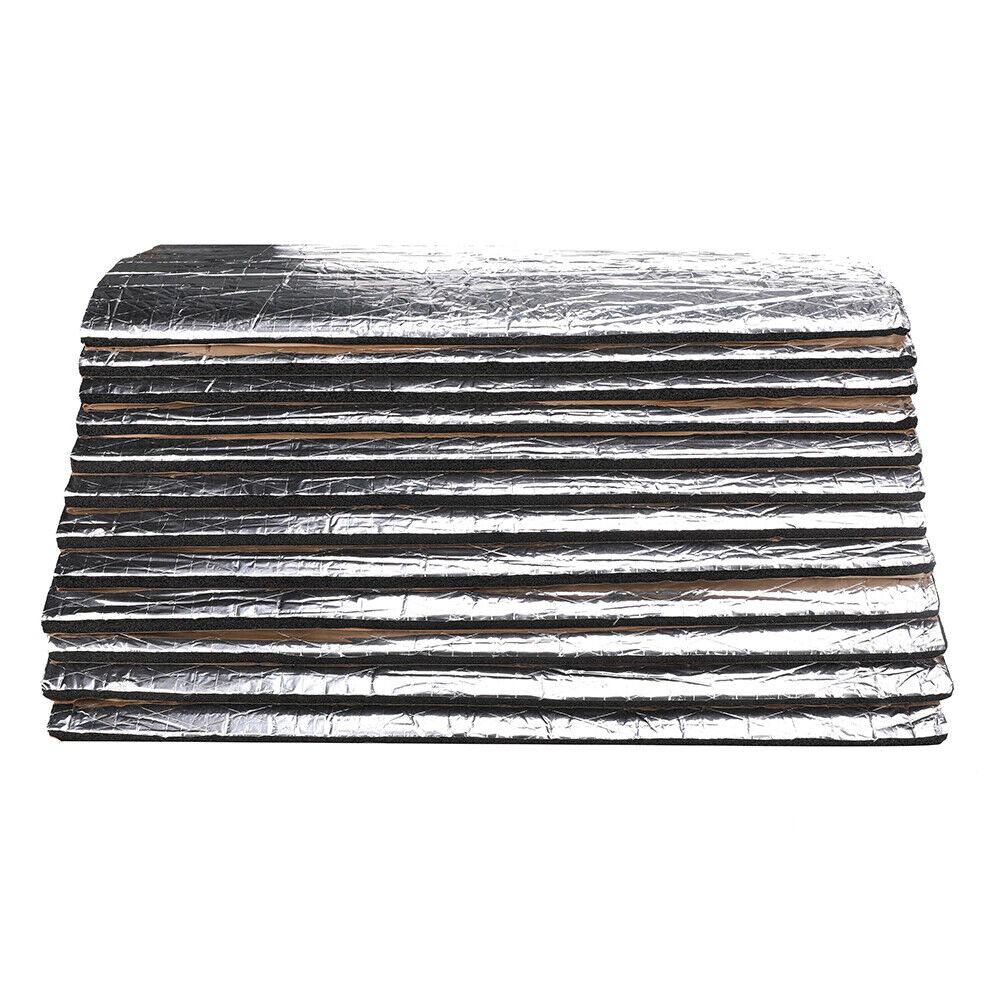 12PCS Car Engine Bay Bonnet Sound Deadener Noise Insulation Foam Proofing Heat V201-W12520717