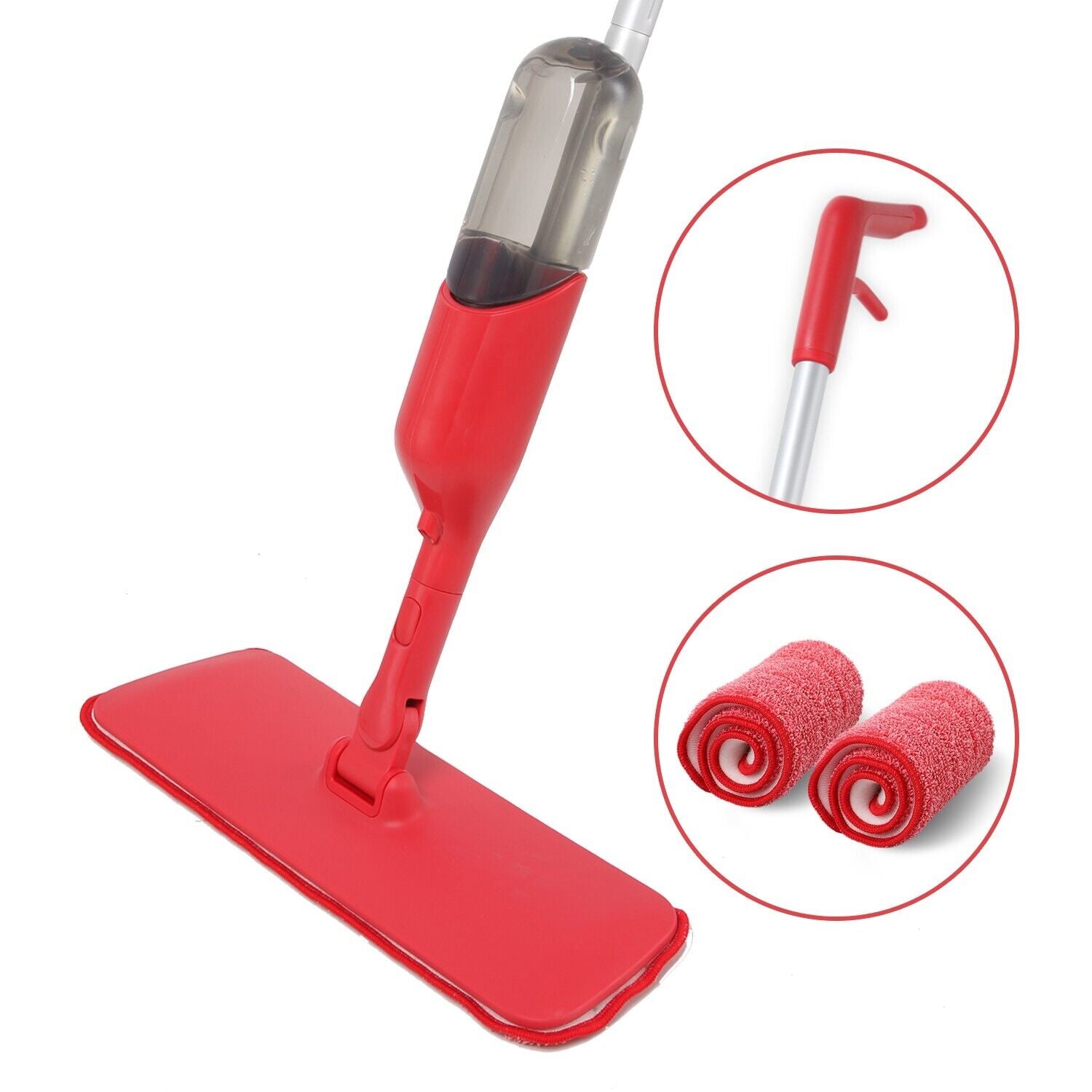 Spray Flat Mop Microfiber Pads Floor/Tile Kitchen Bathroom Living room Cleaning V201-W12549010
