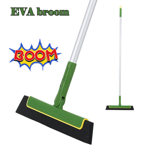 Green Floor Squeegee WiperBroom Floor Tile Cleaning Household Extendable Handle V201-W12550322