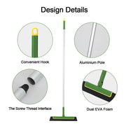 Green Floor Squeegee WiperBroom Floor Tile Cleaning Household Extendable Handle V201-W12550322
