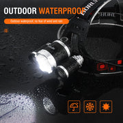 HP700 LED Headlamp Head Torch Lamp Rechargeable Light Headlight Camping V201-W12552805