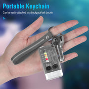 V10 LED Keychain EDC Flashlight USB Rechargeable Magnetic Torch Work Lamp V201-W12552808