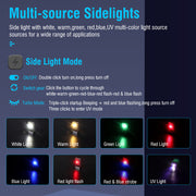 V10 LED Keychain EDC Flashlight USB Rechargeable Magnetic Torch Work Lamp V201-W12552808