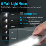 V10 LED Keychain EDC Flashlight USB Rechargeable Magnetic Torch Work Lamp V201-W12552808