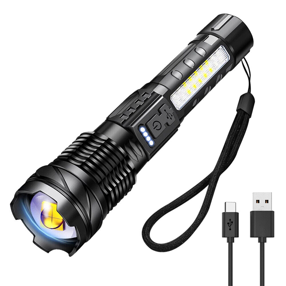 Super Bright 30W 14LED Flashlight White Laser Tactical Torch Lamp for Camping AU V201-W12552809