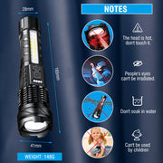 Super Bright 30W 14LED Flashlight White Laser Tactical Torch Lamp for Camping AU V201-W12552809