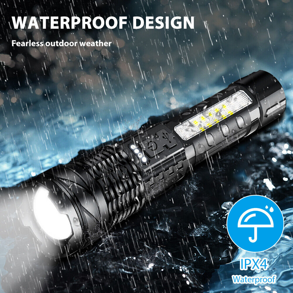 Super Bright 30W 14LED Flashlight White Laser Tactical Torch Lamp for Camping AU V201-W12552809
