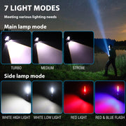 Super Bright 30W 14LED Flashlight White Laser Tactical Torch Lamp for Camping AU V201-W12552809