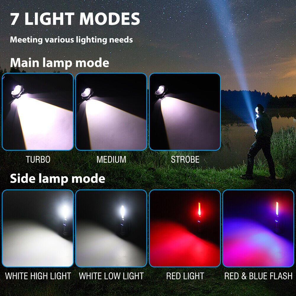 Super Bright 30W 14LED Flashlight White Laser Tactical Torch Lamp for Camping AU V201-W12552809