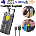 Mini Flashlight Keychain USB Rechargeable Cob Waterproof Portable Led Work Light V201-W12552810