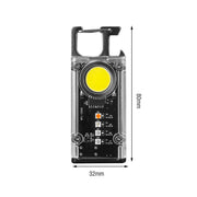 Mini Flashlight Keychain USB Rechargeable Cob Waterproof Portable Led Work Light V201-W12552810