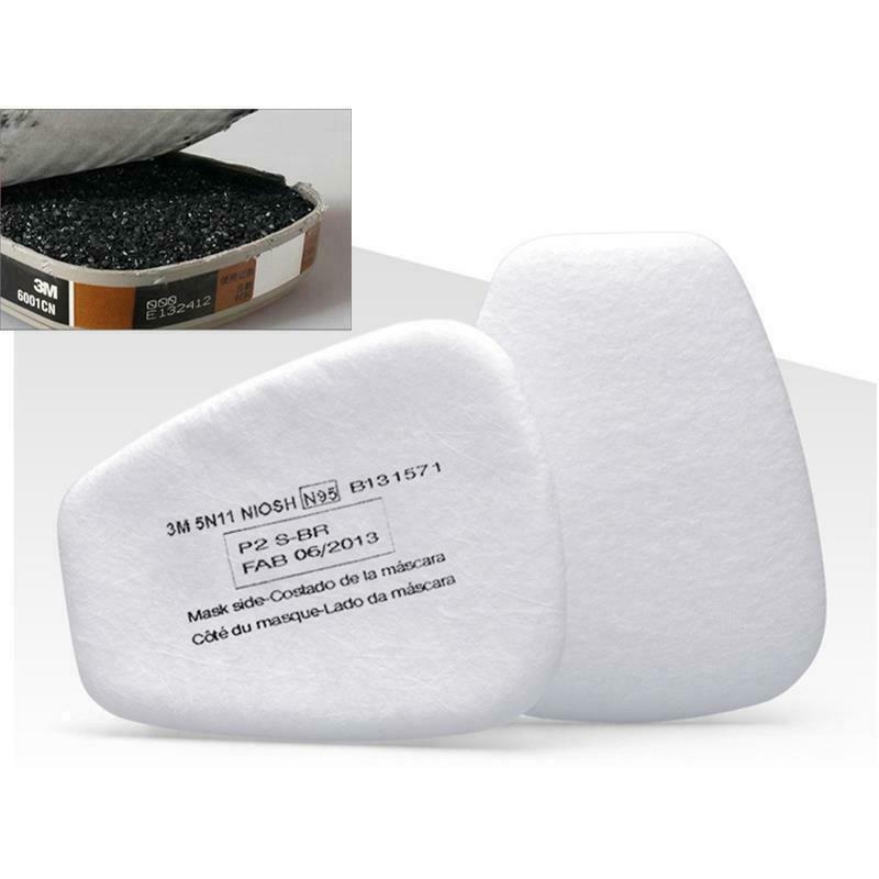 7 IN 1 Gas Mask Full Face Respirator Paint Spray Chemical Facepiece Reusable AU V201-W12562929