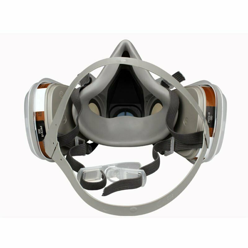 7 IN 1 Gas Mask Full Face Respirator Paint Spray Chemical Facepiece Reusable AU V201-W12562929