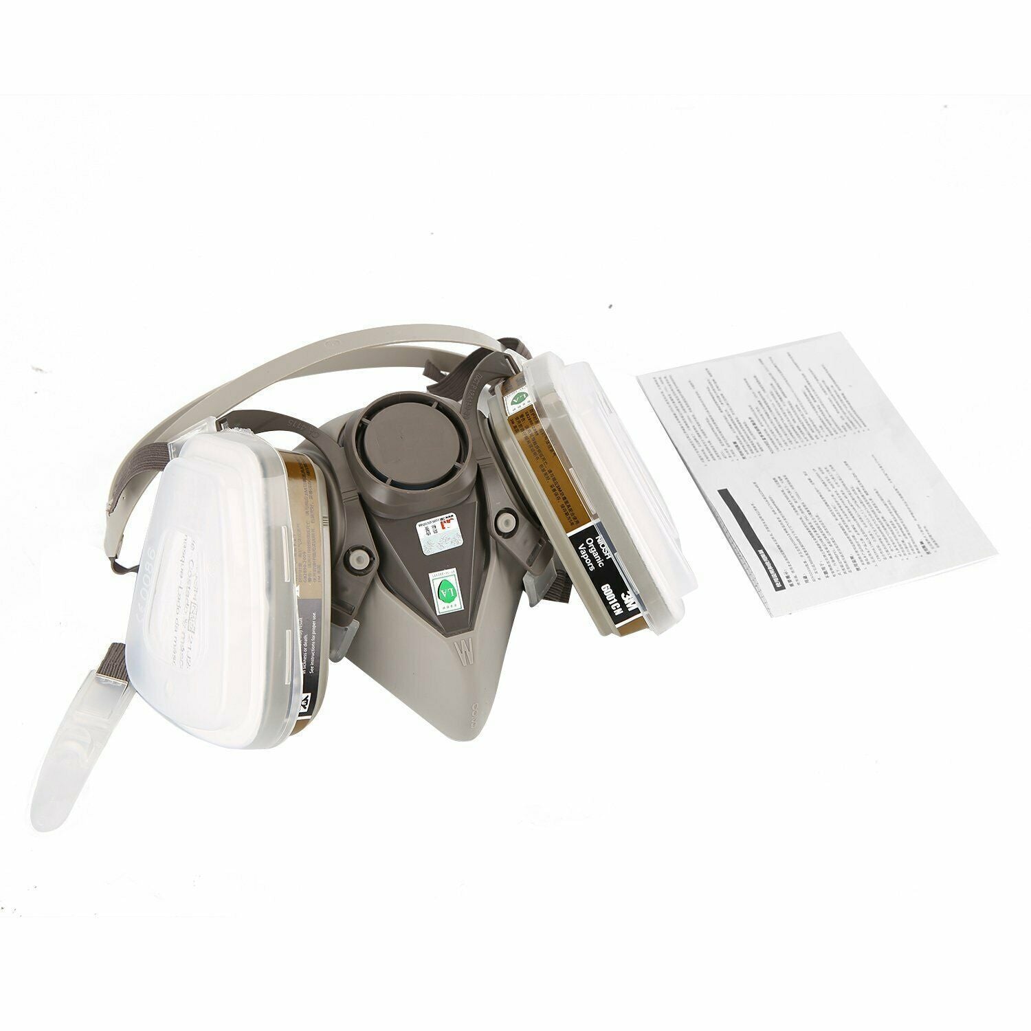 7 IN 1 Gas Mask Full Face Respirator Paint Spray Chemical Facepiece Reusable AU V201-W12562929