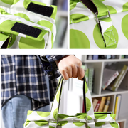 Shopping Trolley Cart Bag Foldable Wheels Carts Bags Market Luggage Basket green circle V201-W12583061