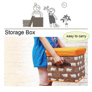 Folding Ottoman Storage Stool Cube Footstool Stool Blanket Box With Cover AU V201-W12583077