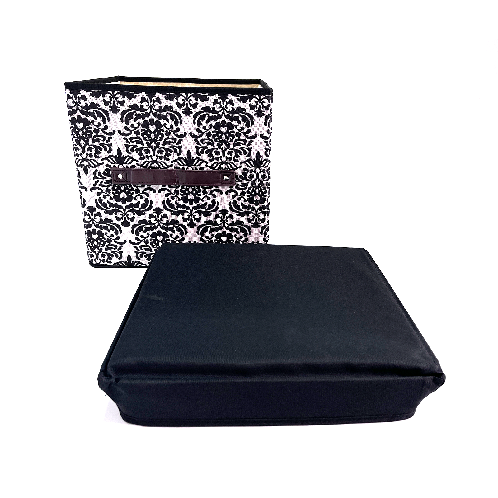 Folding Ottoman Storage Stool Cube Footstool Stool Blanket Box With Cover AU V201-W12583078