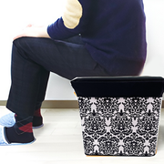 Folding Ottoman Storage Stool Cube Footstool Stool Blanket Box With Cover AU V201-W12583078