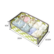 2Pcs 10 Grids Underwear Sock Panties Drawer Storage Bag Organizer Wardrobe Box V201-W12583101