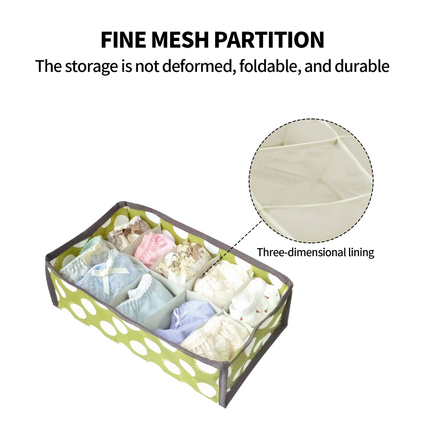 2Pcs 10 Grids Underwear Sock Panties Drawer Storage Bag Organizer Wardrobe Box V201-W12583101