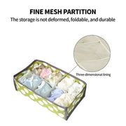 2Pcs 10 Grids Underwear Sock Panties Drawer Storage Bag Organizer Wardrobe Box V201-W12583101