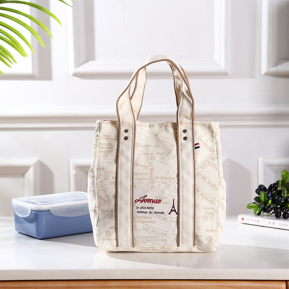 Portable 22*11.5*25cm Insulated Lunch Bag Food Container Picnic Storage Handbag V201-W12583123