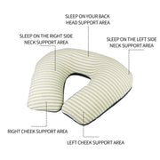 Inflatable U Shaped Travel Neck Pillow Portable Car Flight Head Rest Cushion V201-W12583138