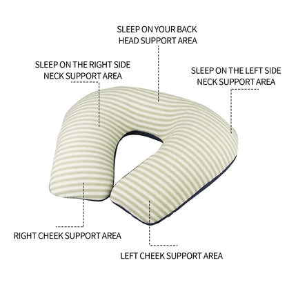 Inflatable U Shaped Travel Neck Pillow Portable Car Flight Head Rest Cushion V201-W12583138