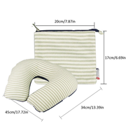 Inflatable U Shaped Travel Neck Pillow Portable Car Flight Head Rest Cushion V201-W12583138