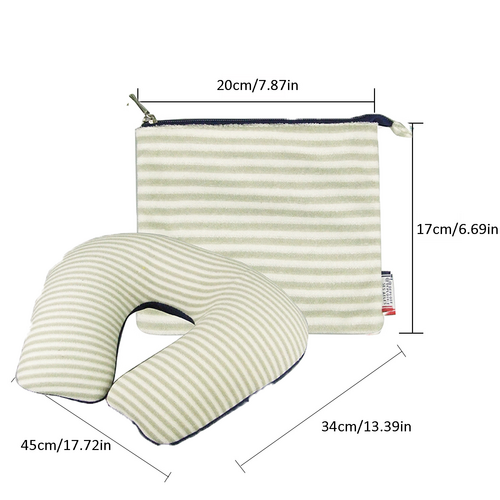 Inflatable U Shaped Travel Neck Pillow Portable Car Flight Head Rest Cushion V201-W12583138