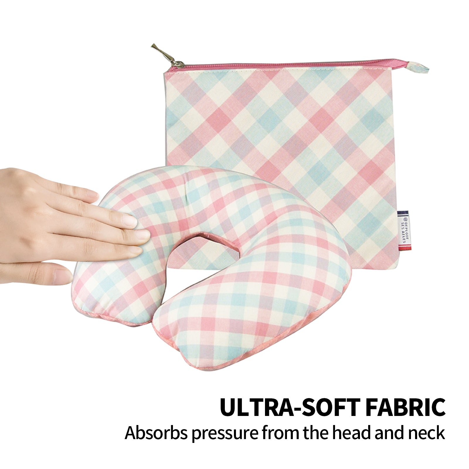Inflatable U Shaped Travel Neck Pillow Portable Car Flight Head Rest Cushion V201-W12583141