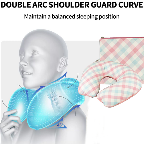 Inflatable U Shaped Travel Neck Pillow Portable Car Flight Head Rest Cushion V201-W12583141