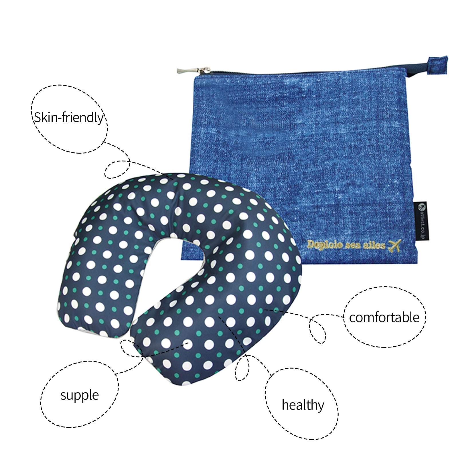 Inflatable U Shaped Travel Neck Pillow Portable Car Flight Head Rest Cushion V201-W12583143