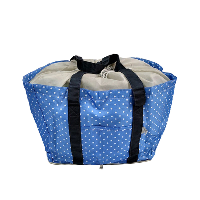 Large Supermarket Shopping Bag Eco Grocery Shoulder Bag Tote Foldable Reusable V201-W12583193