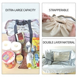 Large Supermarket Shopping Bag Eco Grocery Shoulder Bag Tote Foldable Reusable V201-W12583199