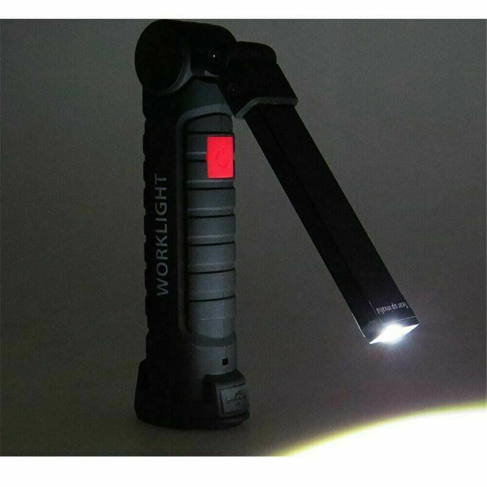 Portable COB LED Work Light Car Garage Mechanic USB Rechargeable Torch Lamp AU V201-W12688047