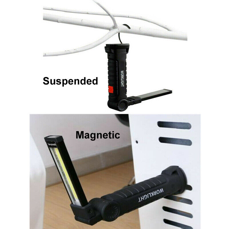 Portable COB LED Work Light Car Garage Mechanic USB Rechargeable Torch Lamp AU V201-W12688047