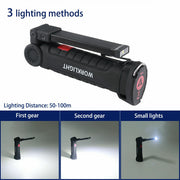 Portable COB LED Work Light Car Garage Mechanic USB Rechargeable Torch Lamp AU V201-W12688047