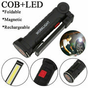 Portable COB LED Work Light Car Garage Mechanic USB Rechargeable Torch Lamp AU V201-W12688047