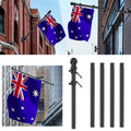 1.8M Flag Pole Kit Stainless Steel Flag Pole Kit Swivel Flagpole Ring for House V201-W12695839