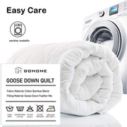 Goose Feather Down Quilt 700 GSM Duvet DoonasQueen:210x210cm V201-W12782679