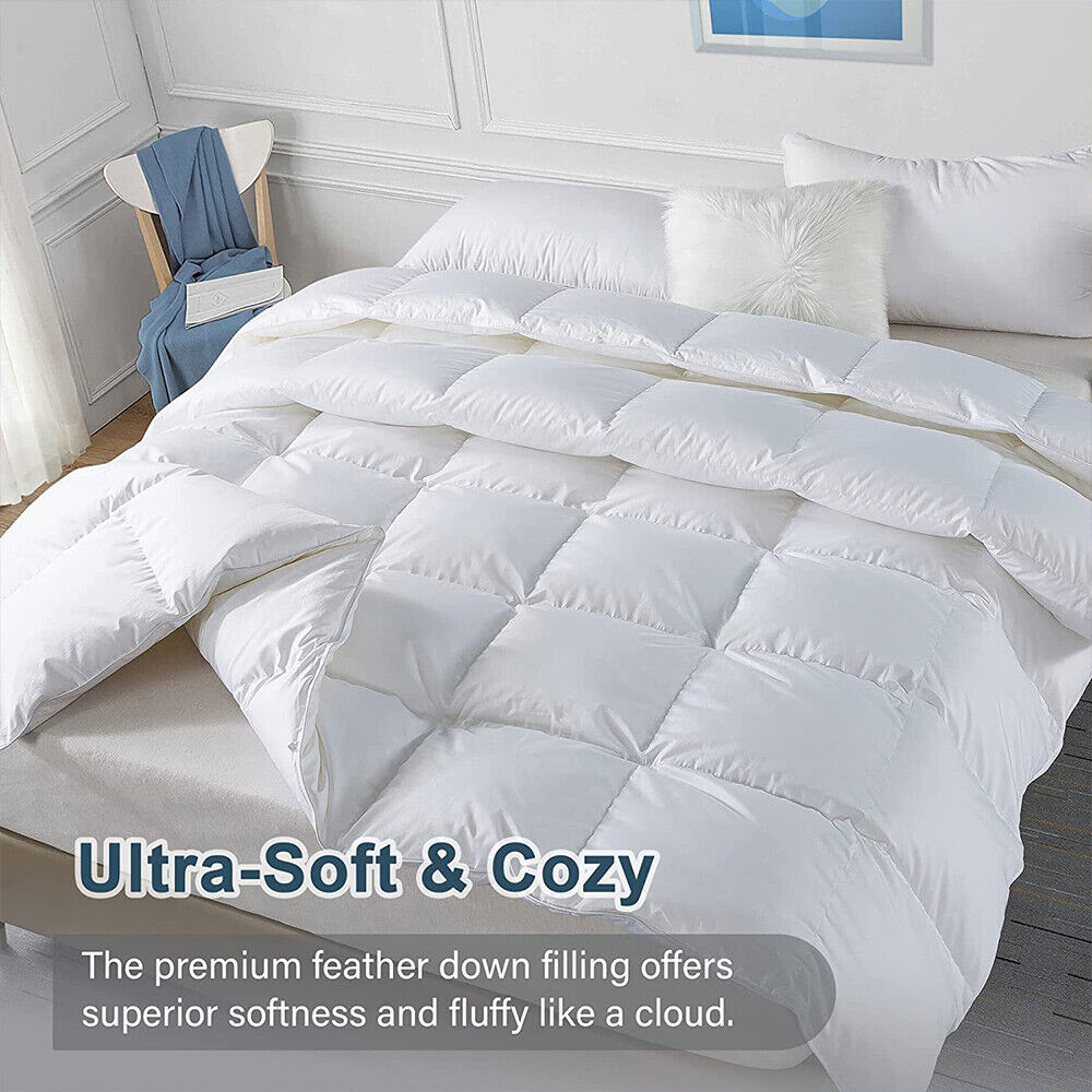 Goose Feather Down Quilt 700 GSM Duvet DoonasQueen:210x210cm V201-W12782679