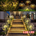 Warm White Fireworks 120 LED Fairy String Lights Starburst Solar Xmas Garden Night Lamp Hot NEW V201-W12782983